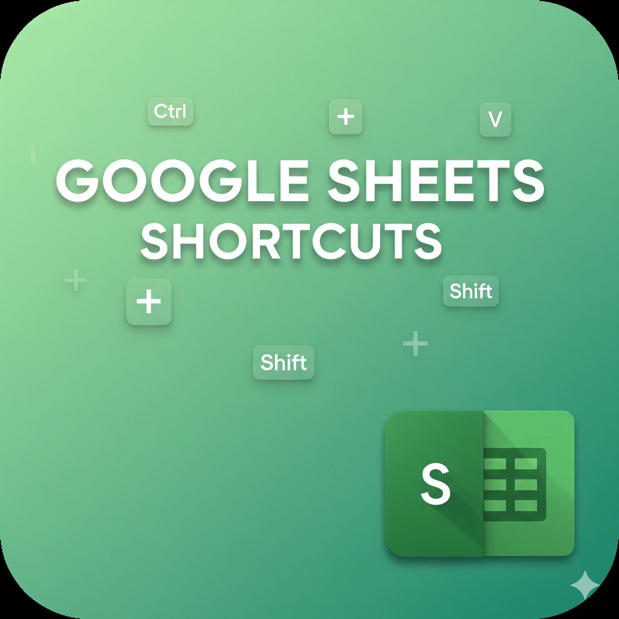Google Sheets Shortcuts E-book
